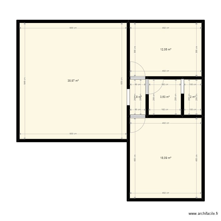 home 2. Plan de 6 pièces et 77 m2