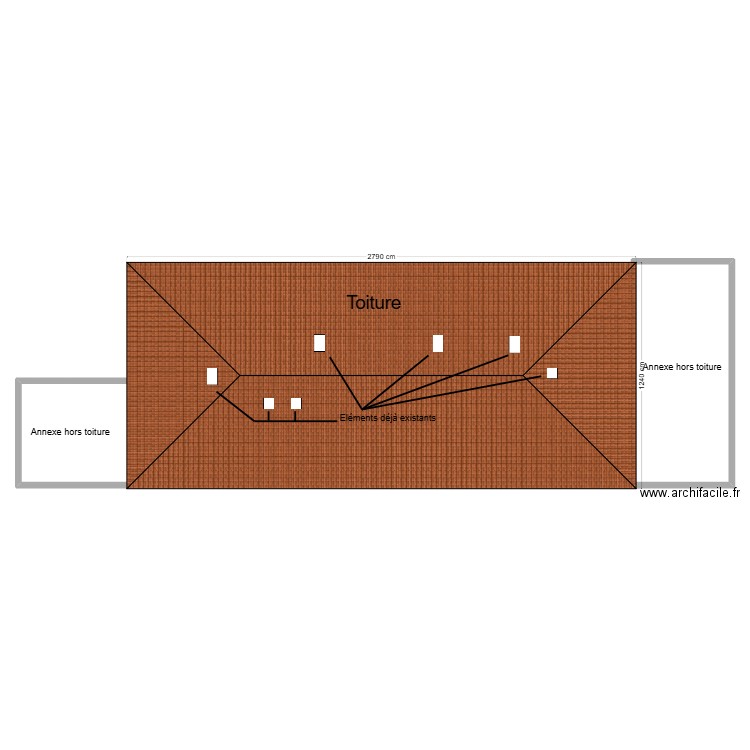 plan toiture chalon. Plan de 0 pièce et 0 m2