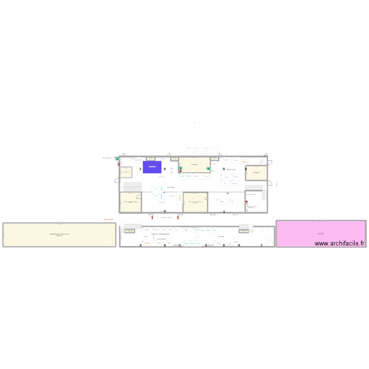 SEF IDF V3. Plan de 13 pièces et 1073 m2