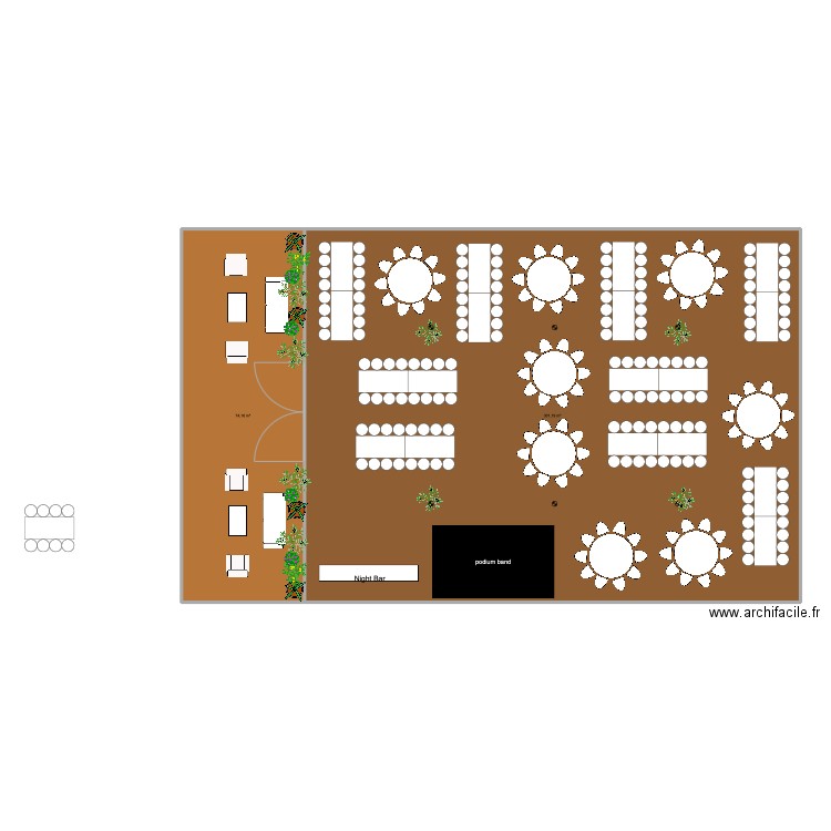 Jennifer & Matt v2. Plan de 2 pièces et 375 m2