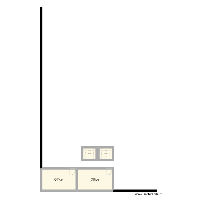 Plan Sarevi . Plan de 4 pièces et 31 m2