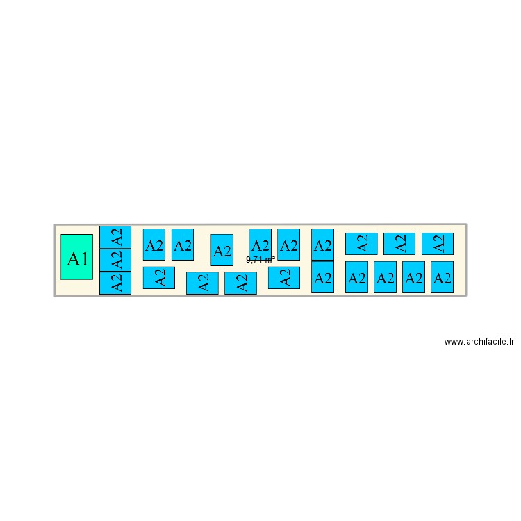 test 2. Plan de 1 pièce et 10 m2