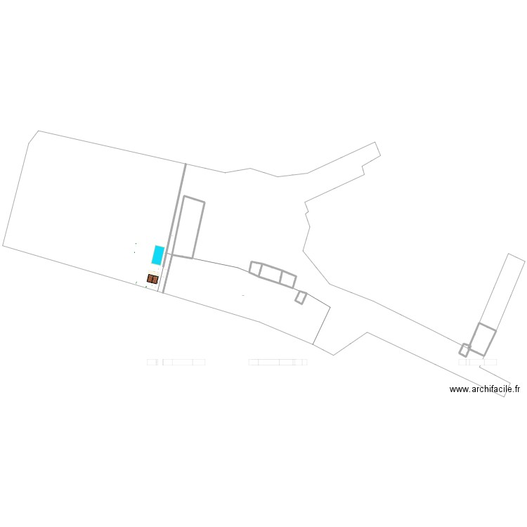 Abri de jardin AVEC TOIT 3D. Plan de 9 pièces et 470 m2