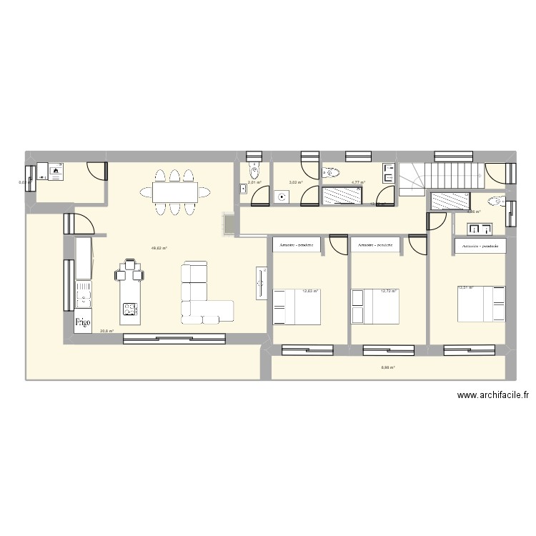 PLAN MAISON DECEMBRE 2024. Plan de 12 pièces et 146 m2