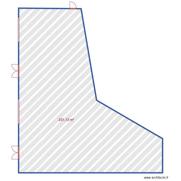 AUTO TEILE ANNECY. Plan de 1 pièce et 231 m2