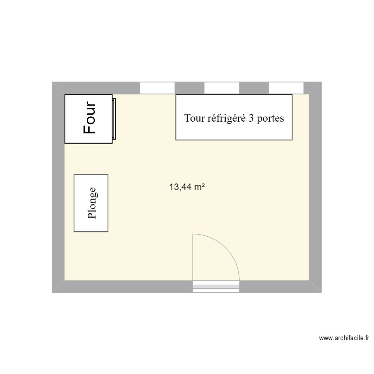 Labo1. Plan de 1 pièce et 13 m2