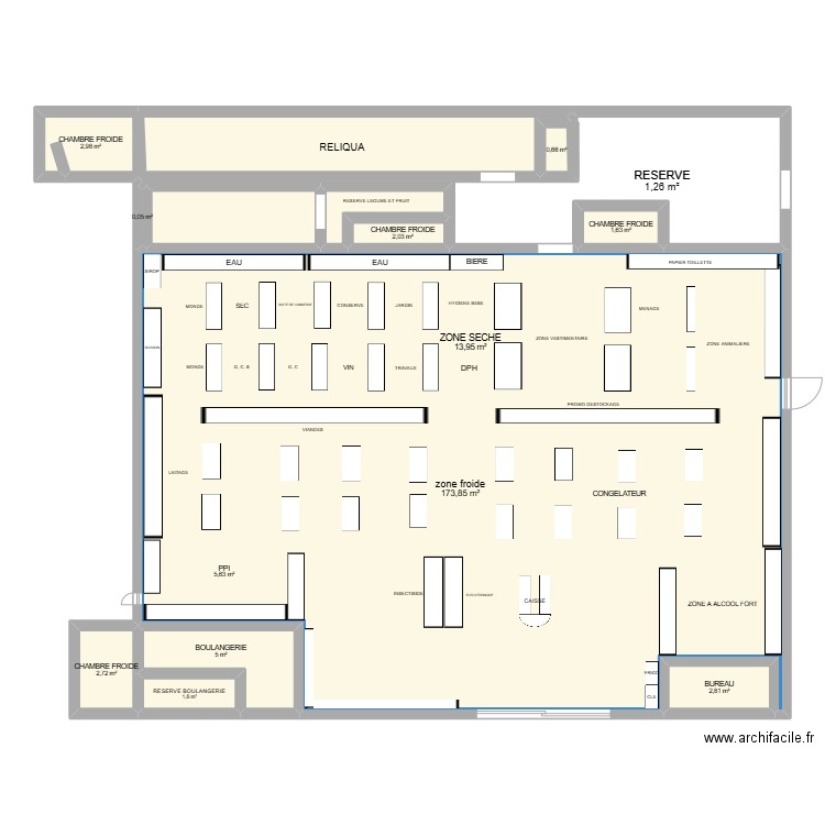 PLAN MATHEO. Plan de 13 pièces et 214 m2