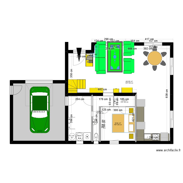 hamzaibn MAISON. Plan de 6 pièces et 94 m2