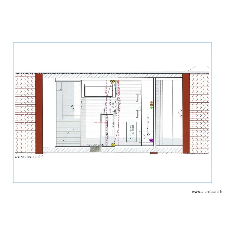 GENSBURGER MEZZANINE. Plan de 0 pièce et 0 m2