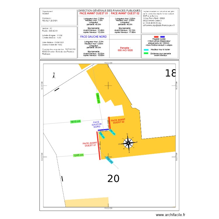 DP2 THERAIN EMILE. Plan de 0 pièce et 0 m2