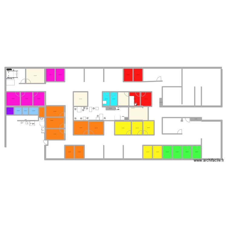 cab halles def . Plan de 38 pièces et 176 m2