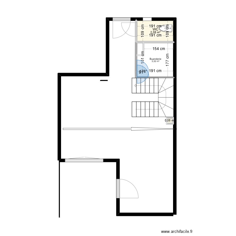 Exercice 1. Plan de 3 pièces et 5 m2