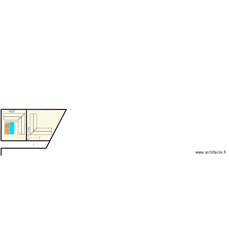 CHEZ MOI SALY. Plan de 2 pièces et 1229 m2