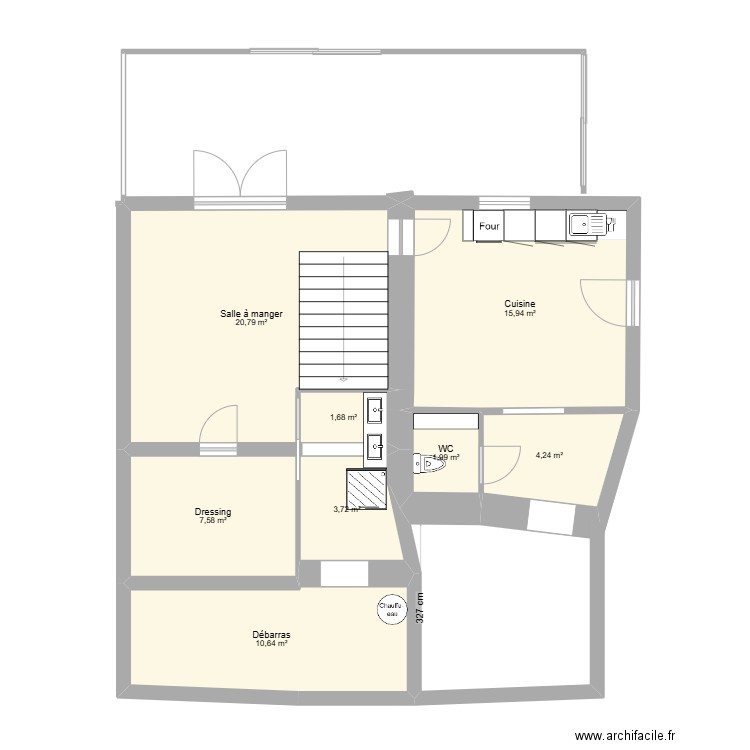 Mont Dor Maison R + 1. Plan de 8 pièces et 67 m2