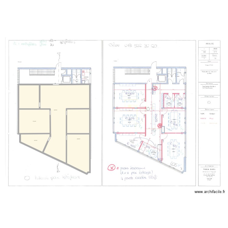 Marziano 3 et 4ème. Plan de 4 pièces et 183 m2