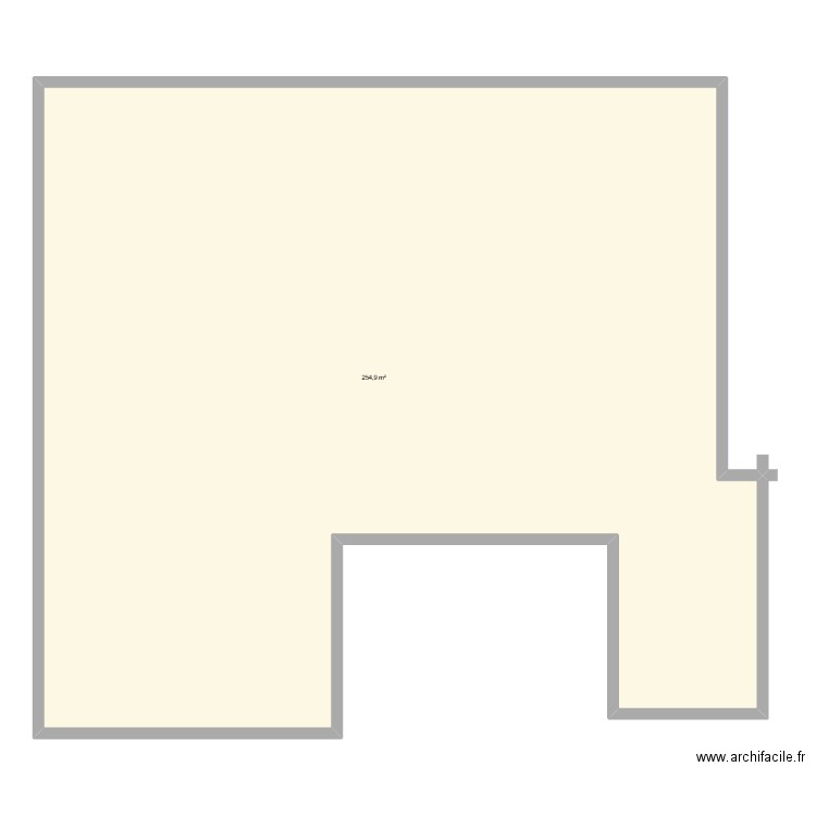 Terre bonne 250 m2. Plan de 1 pièce et 255 m2