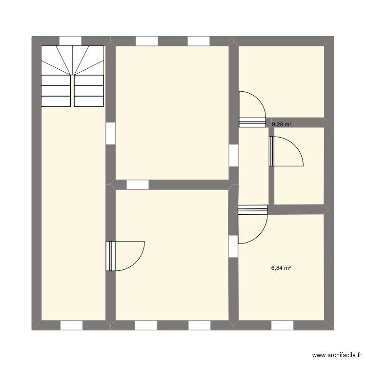 P4 part 2. Plan de 5 pièces et 52 m2