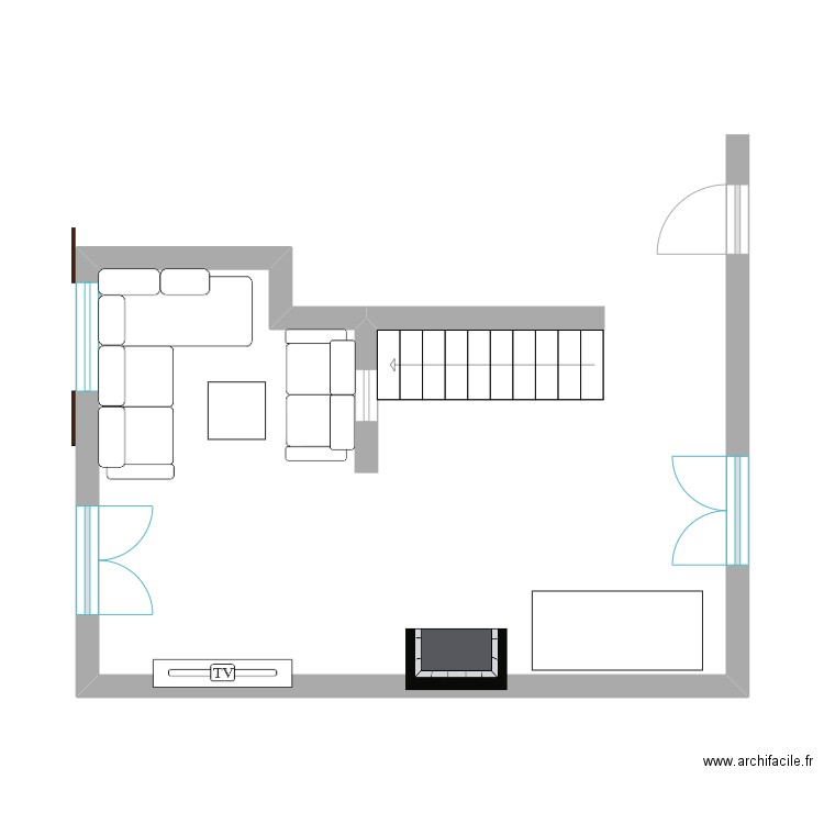 Salon. Plan de 0 pièce et 0 m2