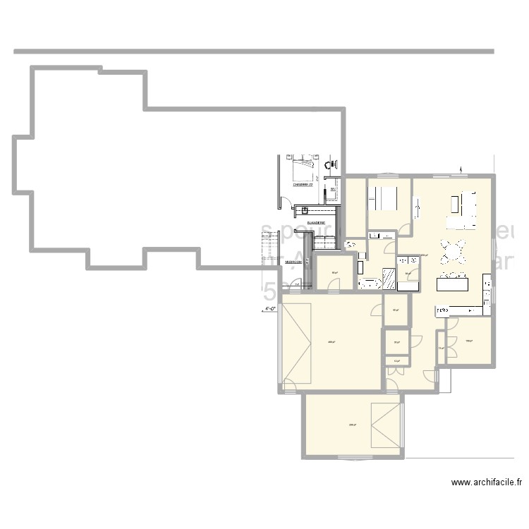 test. Plan de 10 pièces et 192 m2