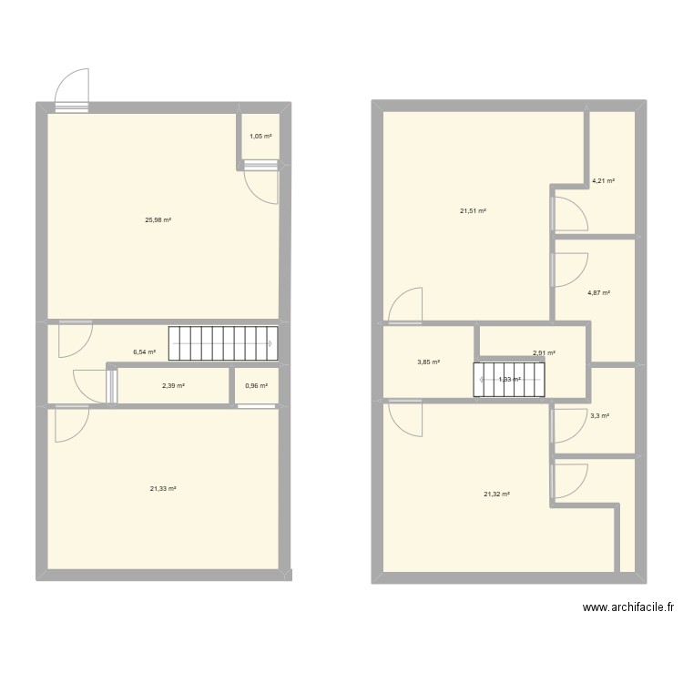 Appartement. Plan de 14 pièces et 122 m2