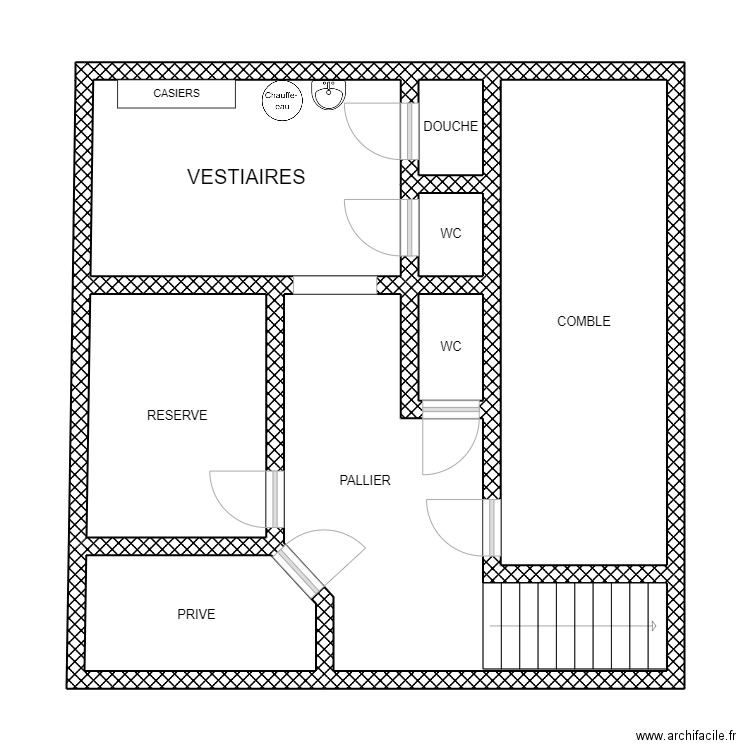 maxime 1. Plan de 8 pièces et 61 m2