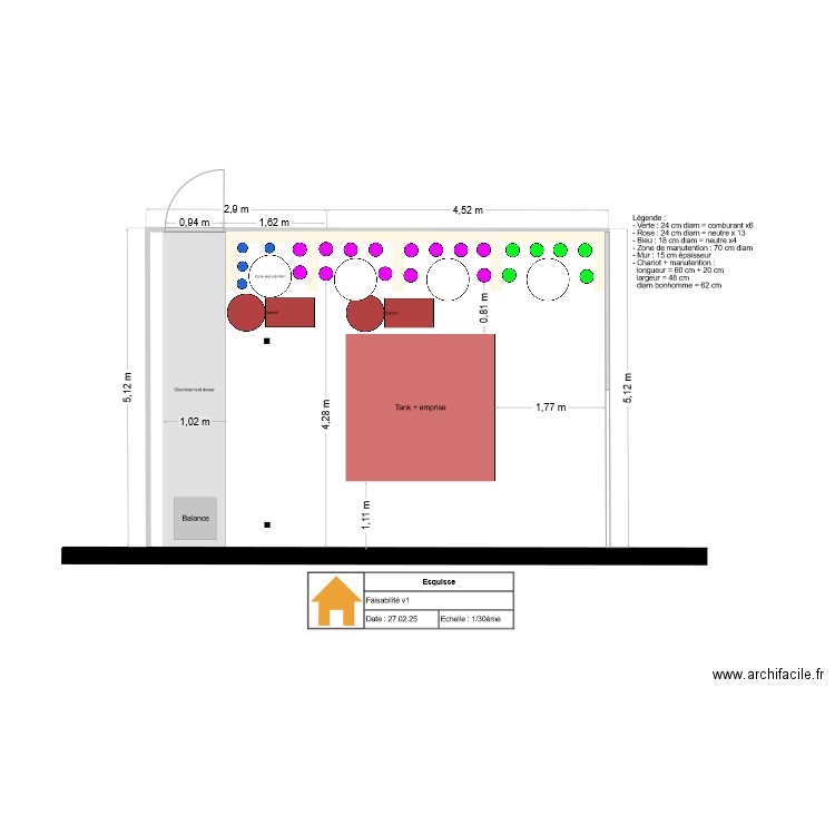 Faisabilité v2 LIPHY. Plan de 0 pièce et 0 m2