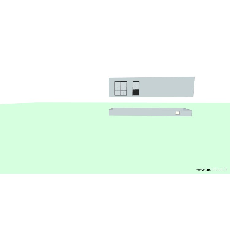 Appartement3. Plan de 2 pièces et 97 m2