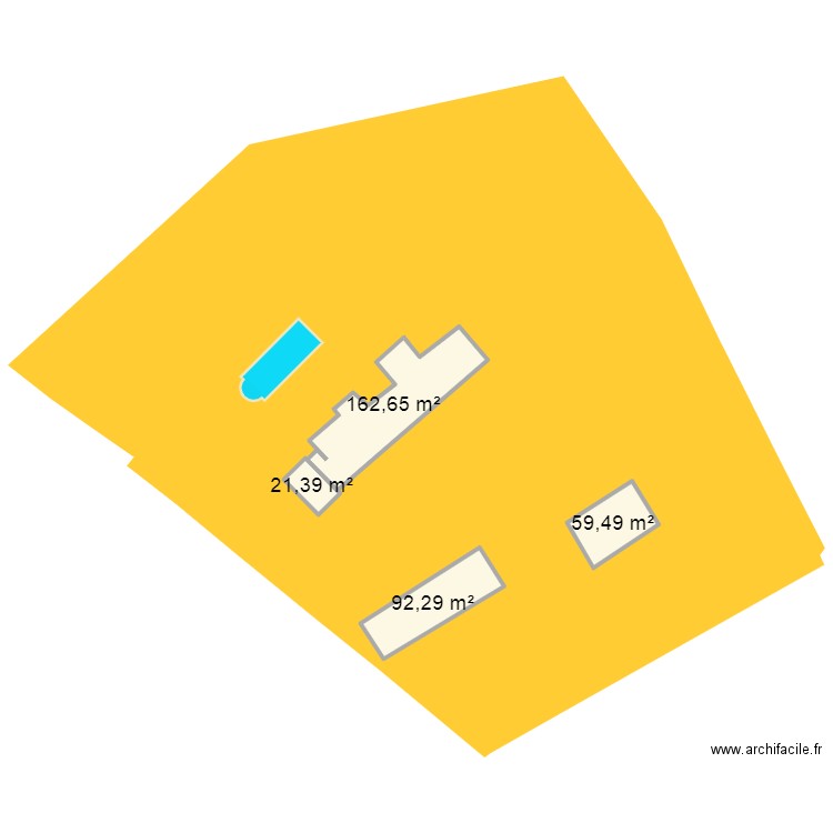 plan piscine . Plan de 4 pièces et 336 m2