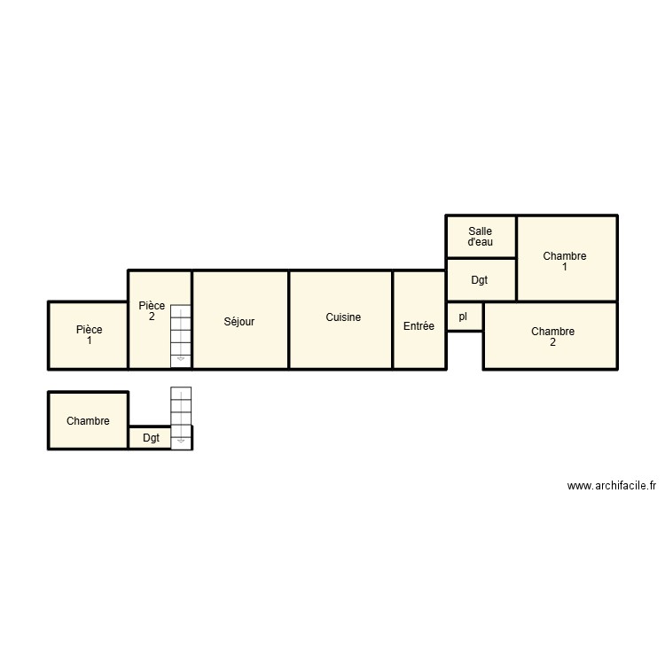 QUIMPER LEGOUIL. Plan de 12 pièces et 28 m2