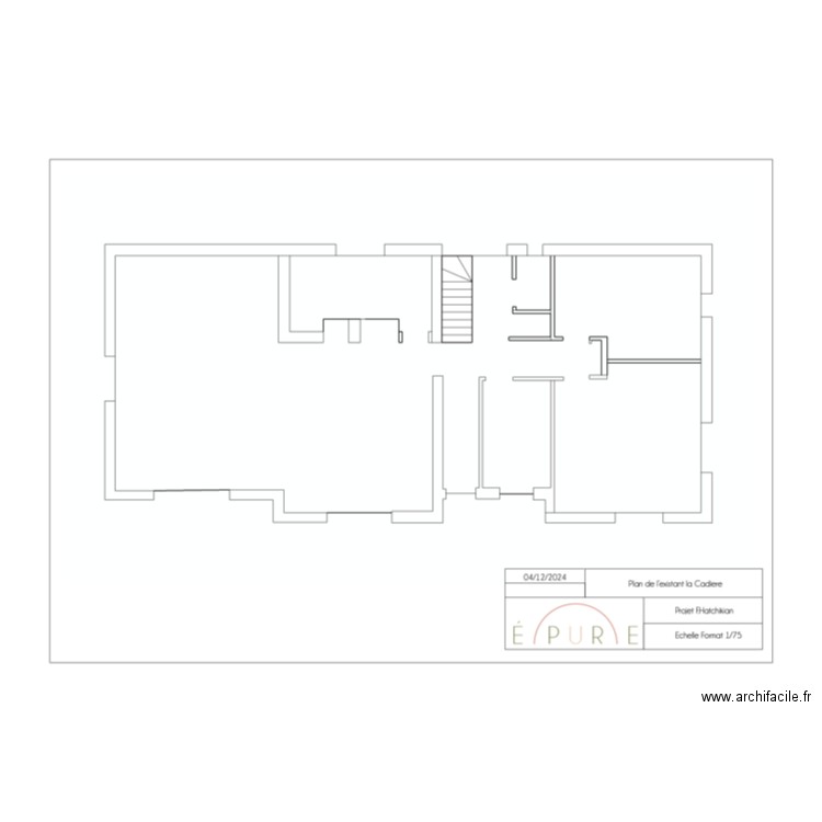 LA CADIERE CALLEPINAGE A L ECHELLE. Plan de 0 pièce et 0 m2