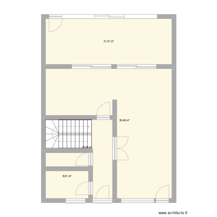 Schuman. Plan de 4 pièces et 77 m2