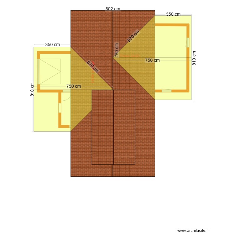 plan toiture lege . Plan de 0 pièce et 0 m2