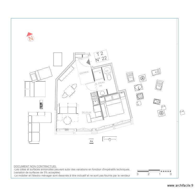 Appart Debo_La Roche-B. Plan de 0 pièce et 0 m2