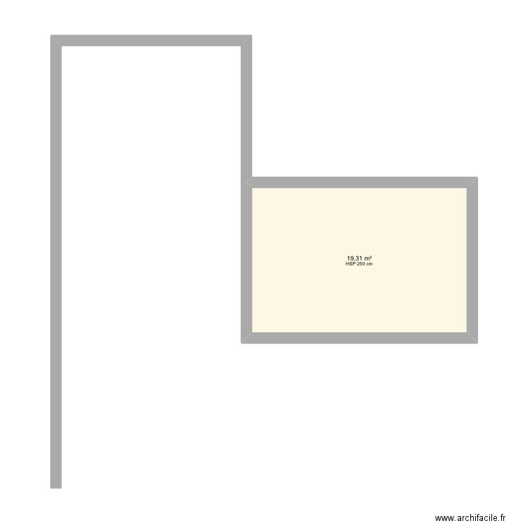 Matos Frederique . Plan de 1 pièce et 19 m2