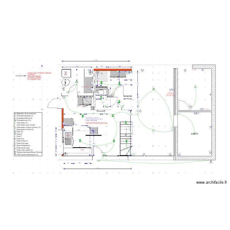 TULIK RDC ELEC1. Plan de 1 pièce et 9 m2