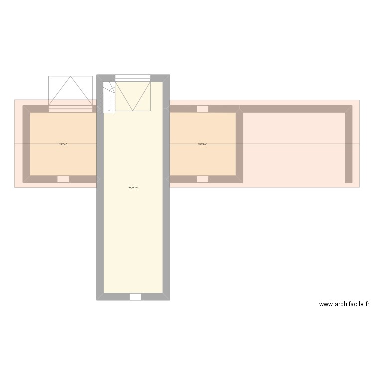 La Maison du Cochet. Plan de 3 pièces et 98 m2