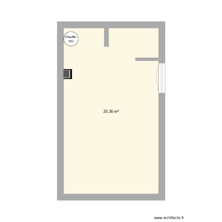 fadom2. Plan de 1 pièce et 25 m2