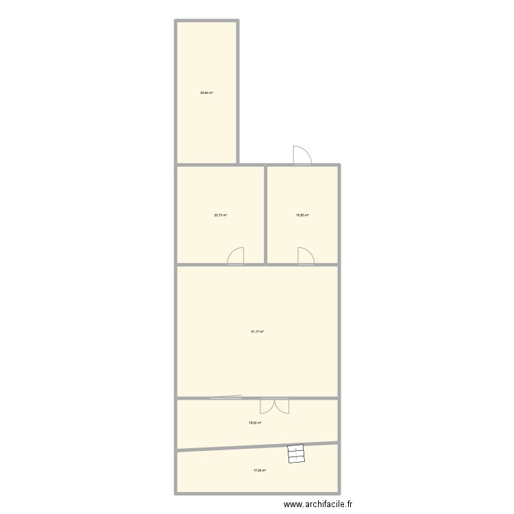 Le corner. Plan de 6 pièces et 145 m2