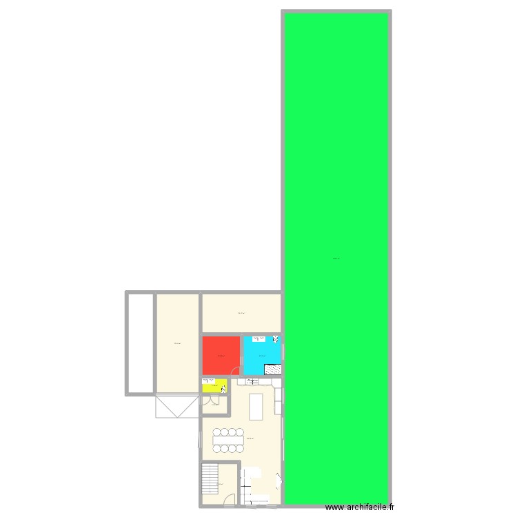 maison racour. Plan de 9 pièces et 597 m2