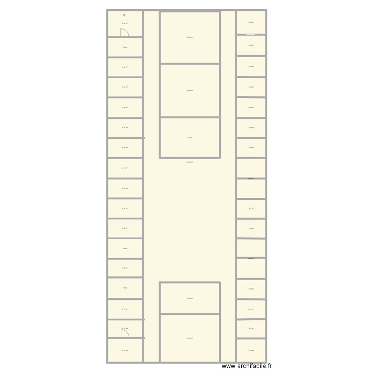 L66 customer zone. Plan de 38 pièces et 613 m2