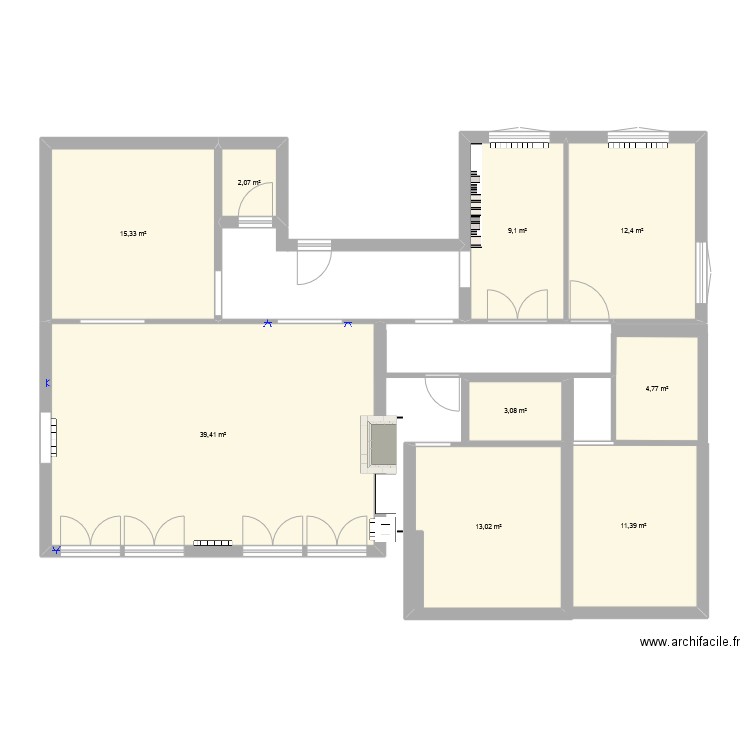 Maison de reve. Plan de 9 pièces et 111 m2