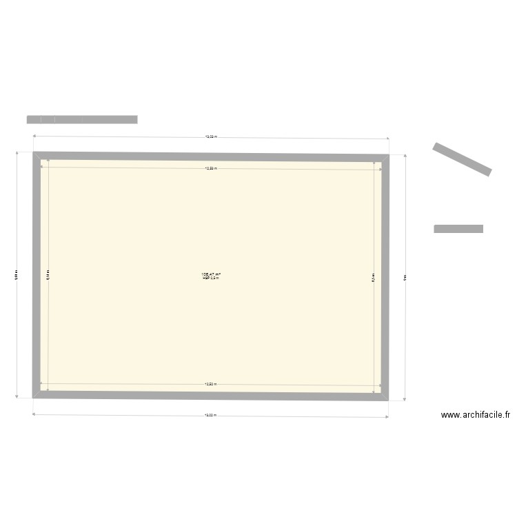 AOUANA_001. Plan de 1 pièce et 106 m2