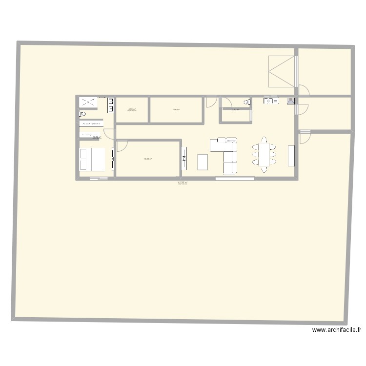 costa. Plan de 7 pièces et 626 m2