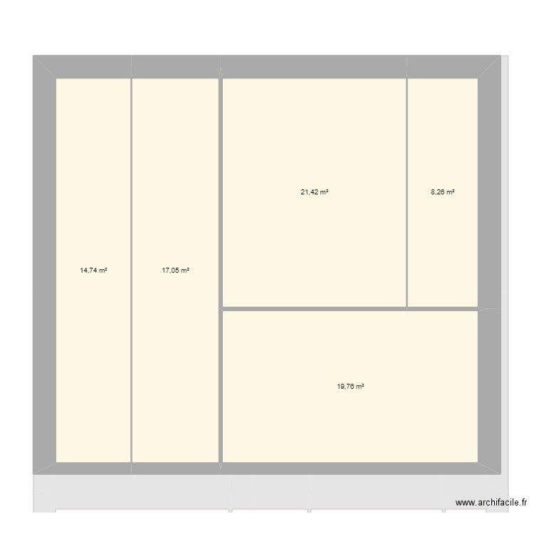 charpiot. Plan de 17 pièces et 230 m2