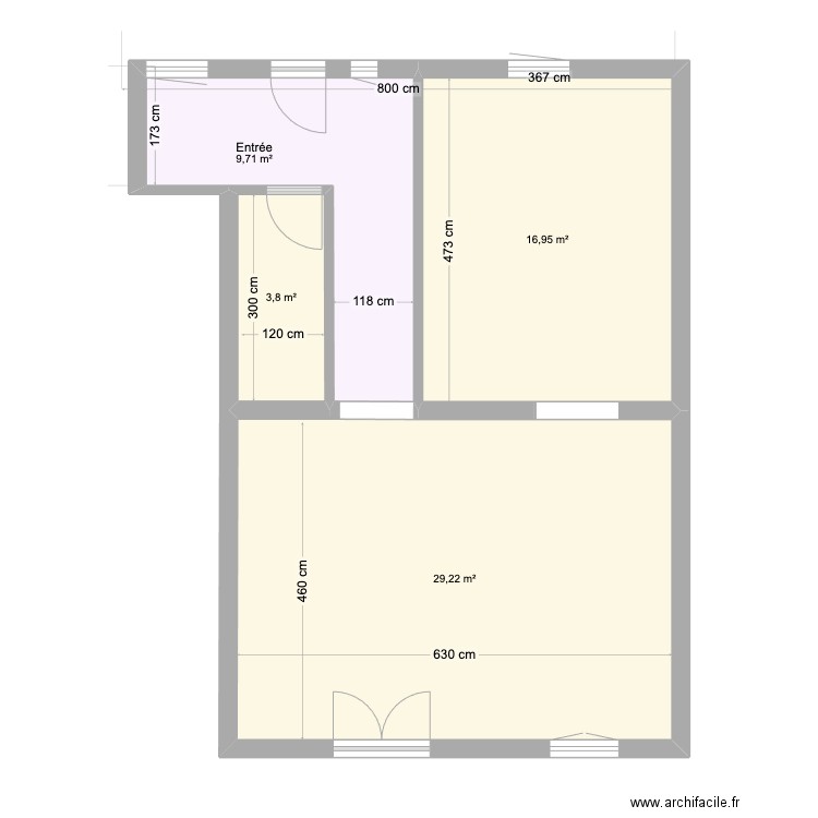 CAPITOU 2. Plan de 4 pièces et 60 m2