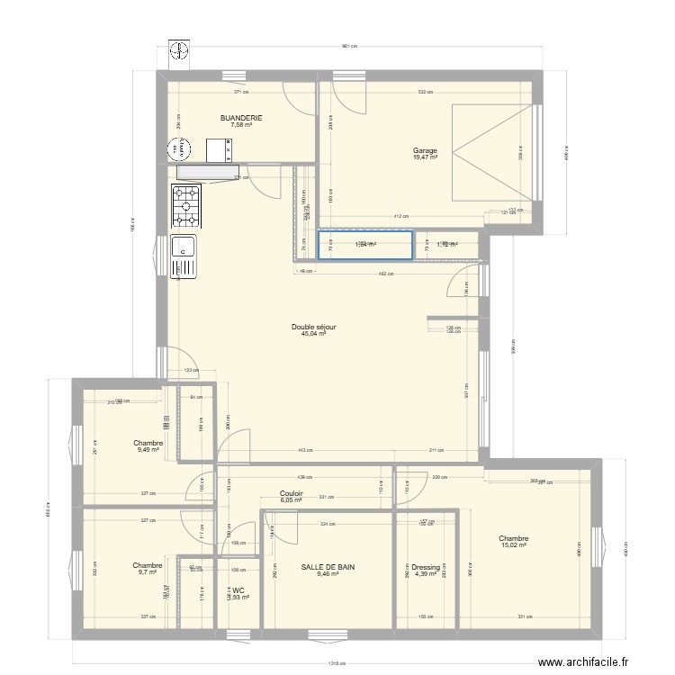 costes pereira maison 1. Plan de 12 pièces et 131 m2