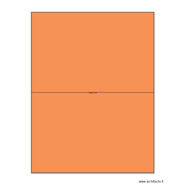 TOITURE. Plan de 1 pièce et 126 m2