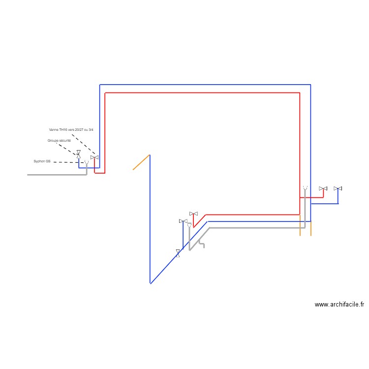 plomberie . Plan de 0 pièce et 0 m2