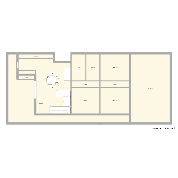 11/2024 PLAN archifacile 2. Plan de 12 pièces et 200 m2