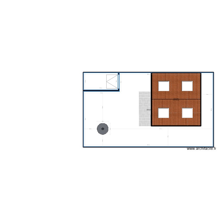 MAISON LAFFITE. Plan de 2 pièces et 365 m2